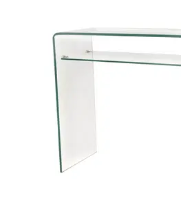 Konferenčné stolíky LuxD Dizajnová konzola Phantom 100 cm sklo