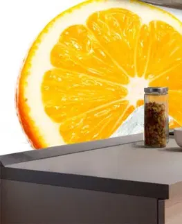 Tapety Samolepiaca fototapeta do kuchyne ľad s citrónom