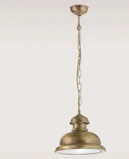 Závesné svietidlá Cremasco Závesná lampa Scirocco 25 cm mosadz satinovaná