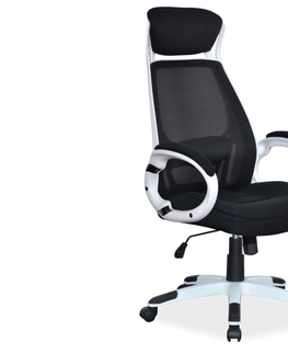 Kancelárske stoličky K-409 kancelárske kreslo, čierno-biele