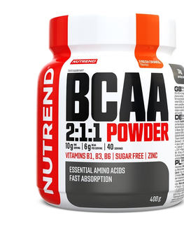 Aminokyseliny Práškový koncentrát Nutrend BCAA 2:1:1 Powder 400 g Pomaranč
