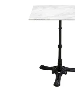 Záhradný nábytok Bistro stôl biely 60x60 cm
