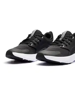dámske tenisky Dámska obuv SW500.1 na športovú chôdzu štandardné chodidlo čierna