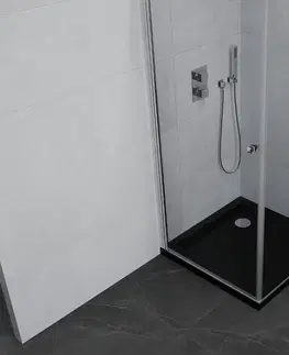 Vane MEXEN/S - Pretória sprchovací kút 100x100, transparent, chróm + sprchová vanička vrátane sifónu 852-100-100-01-00-4070