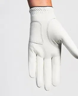 rukavice Dámska golfová rukavica 500 pre praváčky biela