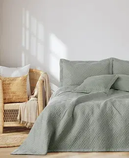 Prikrývky na spanie AmeliaHome Prehoz na posteľ Ophelia sivá, 220 x 240 cm