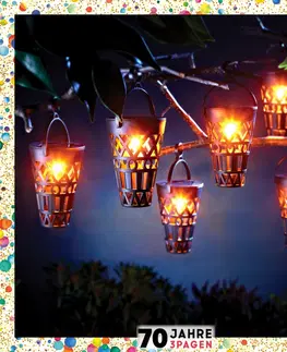 Drobné dekorácie a doplnky 6 solárnych lampášov Marrákeš