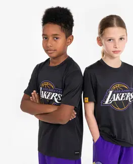 dresy Detské basketbalové tričko TS 900 NBA Lakers čierne