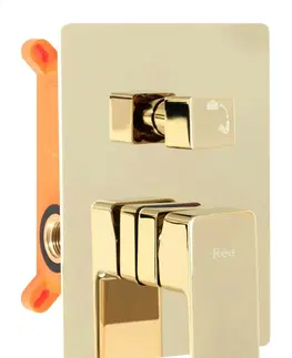 Kúpeľňové batérie REA REA - Podomietkový sprchový set ORIX zlatý BOX REA-P8464