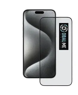 Ochranné fólie pre mobilné telefóny OBAL:ME 5D Ochranné tvrdené sklo pre Apple iPhone 15 Pro Max, čierna 57983118466