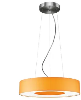 Závesné svietidlá Hufnagel Závesné LED svetlo Donut stmievateľné 34W oranžové