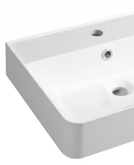 Kúpeľňa SAPHO - KVANTA umývadlo 50x40cm, liaty mramor, biela KV050