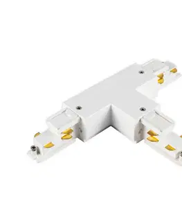 Svietidlá pre 3-fázové koľajnicové svetelné systémy Arcchio Arcchio DALI T-konektor, uzemnenie mimo ľavej strany, biely