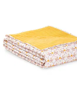 Prikrývky na spanie AmeliaHome Obojstranný prehoz na posteľ Folky, 220 x 240 cm