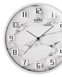 Hodiny Okrúhle nástenné hodiny sivé, MPM Flynn, 4331.92