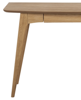 Písacie stoly Dkton Dizajnový písací stôl Narnia 105 cm, olejovaný dub