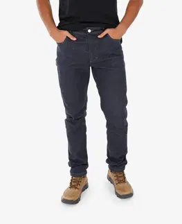nohavice Pánske džínsové nohavice NH500