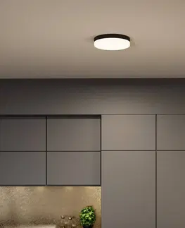 Stropné svietidlá Paulmann Paulmann Amalie LED svetlo 3-step-dim čierna