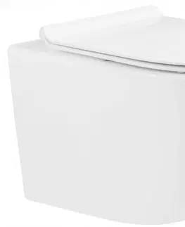 Záchody MEXEN/S - Lena Závesná WC misa vrátane sedátka s slow-slim, duroplast, biela 30224000
