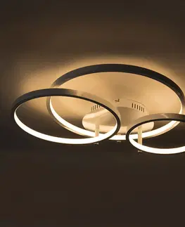 Stropne svietidla Moderné stropné svietidlo biele vrátane LED a stmievača Rondas