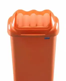 Odpadkové koše Kinekus Kôš na odpad vyklápací 15 l, plastový, FALA, oranžový