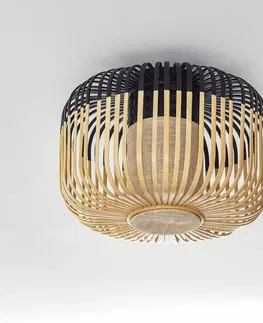 Stropné svietidlá Forestier Forestier Bamboo Light S stropné 35 cm čierne