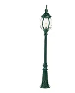 Verejné osvetlenie K.S. Verlichting Klasický stĺpik svetla Janeiro, zelený