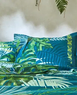 Bavlnené Posteľná bielizeň Cayenne z bavlny s potlačou palmových listov