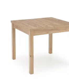 Jedálenské stoly Rozkladací jedálenský stôl TIAGO KWADRAT Halmar Dub craft / biela