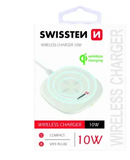 Bezdrôtové nabíjačky Bezdrôtová nabíjačka Swissten 10 W, biela 22055501