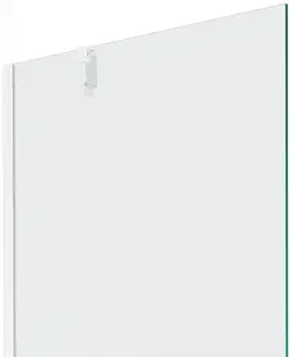Sprchové dvere MEXEN/S - Next vaňová zástena FIX 80x150 cm, transparent, biela 895-080-000-00-00-20