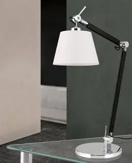Stolové lampy na písací stôl Orion Flexibilná textilná lampa na písací stôl Leandro