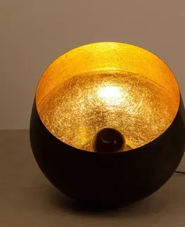 Stojacie lampy KARE Stojacia lampa KARE Apollon, čierna, Ø 50 cm