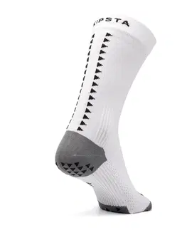 ponožky Krátke protišmykové futbalové ponožky VIRALTO II MiD biele