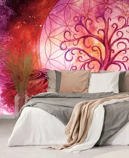 Abstraktné tapety Tapeta pastelový magický strom života