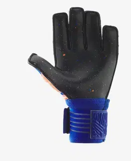 futbal Detské rukavice F500 Viralto oranžovo-modré