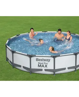 Bazény Bestway Nadzemný bazén Steel Pro MAX, 427 x 84 cm