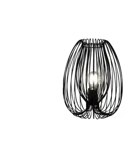 Lampy Fabas Luce Fabas Luce 3677-34-101 - Stolná lampa CAMP 1xE27/40W/230V čierna 