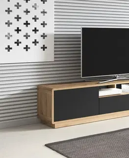 TV stolíky TV stolík ARTON 40 taurus/čierny mat