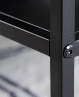 Konferenčné stolíky LuxD Dizajnová konzola Damaris 120 cm čierna