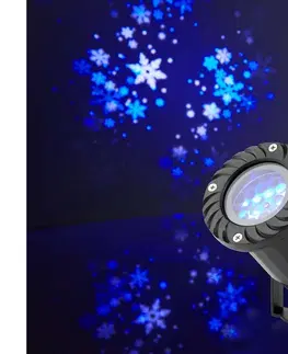 Vianočné dekorácie   CLPR1 - LED Vianočný vonkajší projektor snehových vločiek 5W/230V IP44 