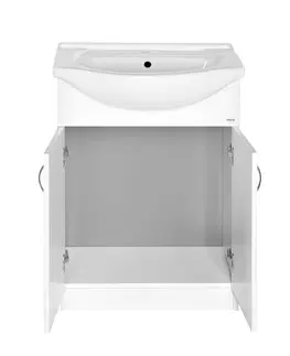 Kúpeľňa AQUALINE - SIMPLEX ECO 65 umývadlová skrinka vrátane umývadla 63x83,5x30,7cm SIME650