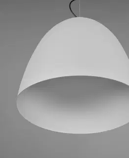 Závesné svietidlá Reality Leuchten Závesné svietidlo Tilda, 1-plameňové, sivá Ø 40 cm