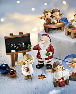 Vianočné dekorácie Dekorácie Anjelská škola, 7 ks