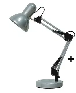 Lampy Brilagi Brilagi - LED Stolná lampa ROMERO 1xE27/10W/230V strieborná 