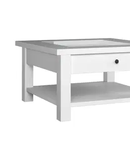 Konferenčné stoly Konsimo Sp. z o.o. Sp. k. Konferenčný stolík MARIME 54x93 cm biela 