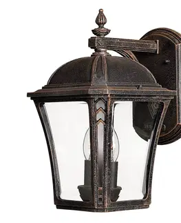 Vonkajšie nástenné svietidlá HINKLEY Vonkajšie nástenné svietidlo Wabash M výška 34,9cm