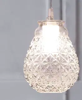 Závesné svietidlá Karman Karman Ceraunavolta sklenená závesná lampa, kvapky