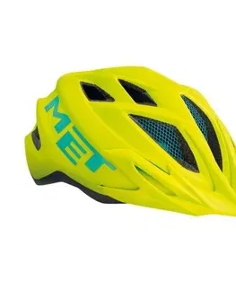 Cyklistické helmy Helma MET Crackerjack reflexná žltá