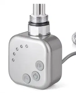 Kúpeľňa HOPA - Vykurovacia tyč BURG s termostatom - Farba vykurovacej tyče - Chróm - matný, Typ pripojenia - Krútený kábel, Výkon vykurovacej tyče - 600 W RDOHT260003